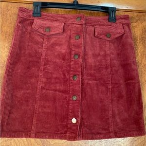 Blue Spice Corduroy Skirt